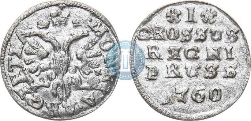 Фото 1 грош 1760 года  