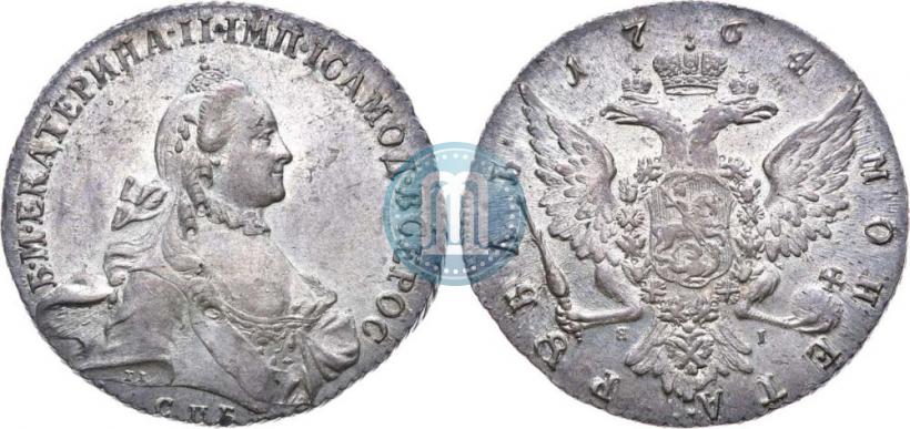 Picture 1 rouble 1764 year СПБ-ЯI 