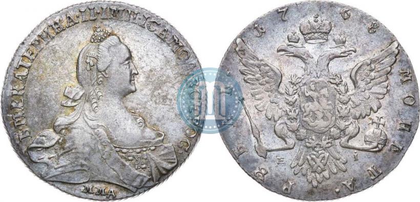 Фото 1 рубль 1768 года ММД-EI 