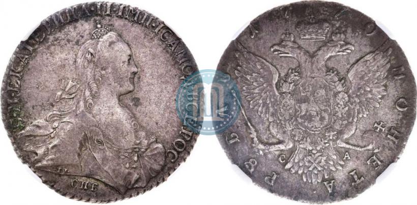 Picture 1 rouble 1770 year СПБ-СА 