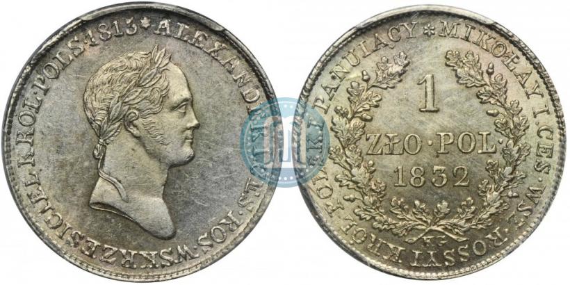 Picture 1 złoty 1832 year KG 