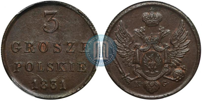 Фото 3 гроша 1831 года KG 