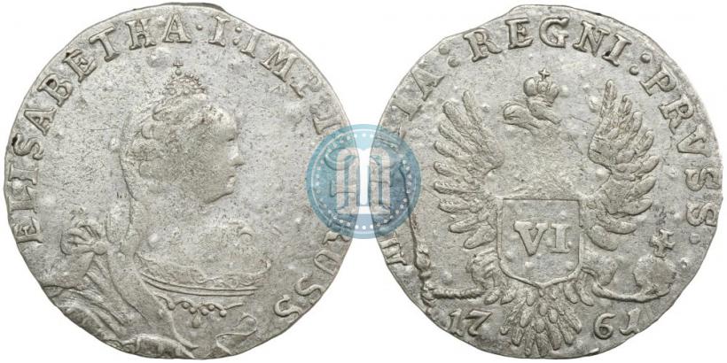 Picture 6 groszy 1761 year  