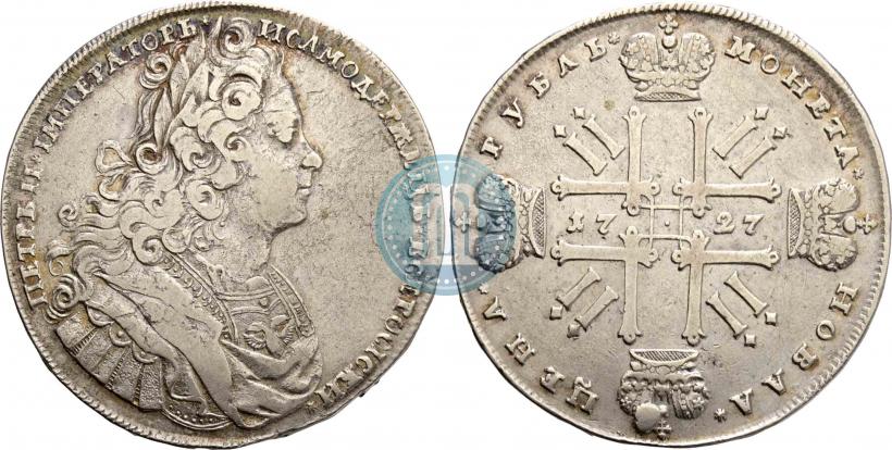 Picture 1 rouble 1727 year  "Moscow type"
