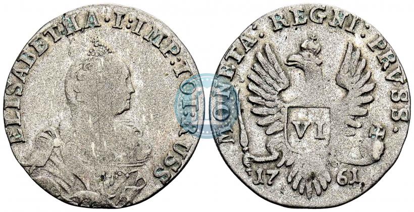 Picture 6 groszy 1761 year  