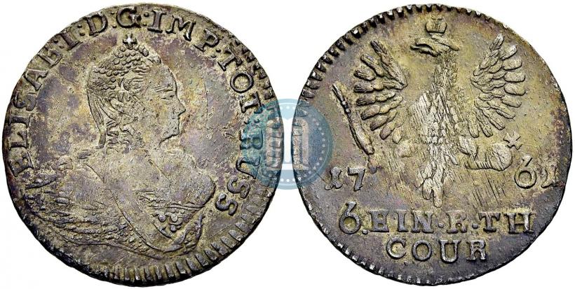 Picture 1/6 Thaler 1761 year  