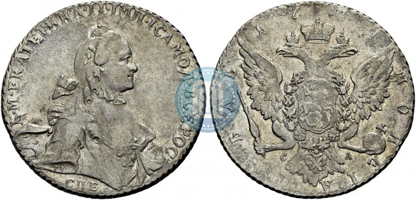 Picture 1 rouble 1764 year СПБ-СА 