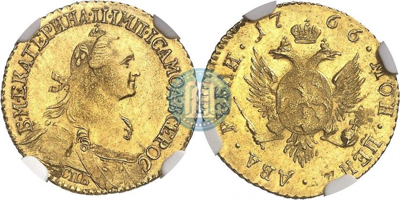 Picture 2 roubles 1766 year СПБ 
