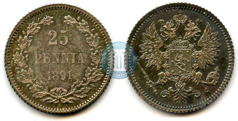 Фото 25 пенни 1891 года L 