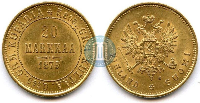 Picture 20 markkaa 1879 year S 