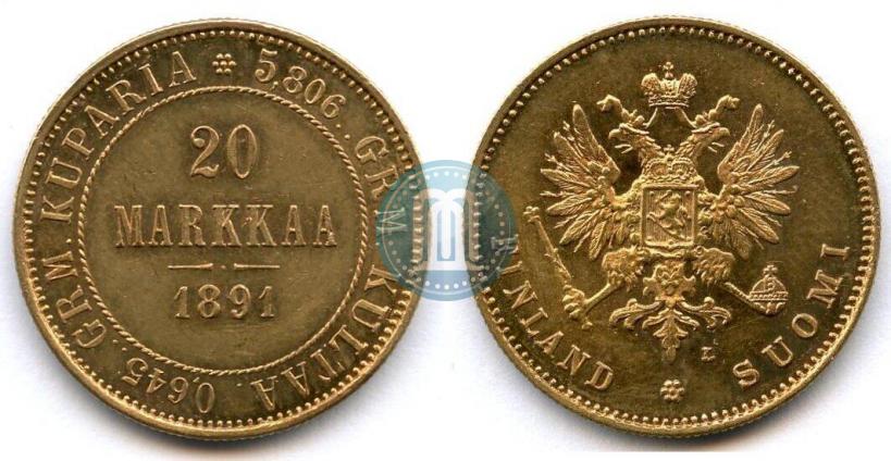 Фото 20 марок 1891 года L 