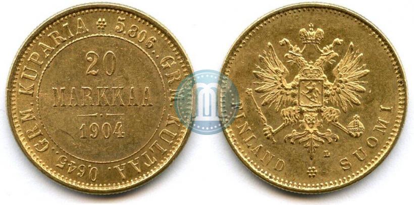 Picture 20 markkaa 1904 year L 
