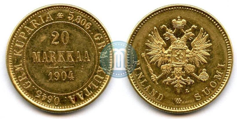 Picture 20 markkaa 1904 year L 