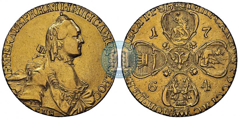 Picture 10 roubles 1764 year СПБ 