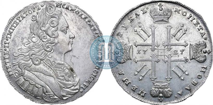 Picture 1 rouble 1727 year  "Moscow type"
