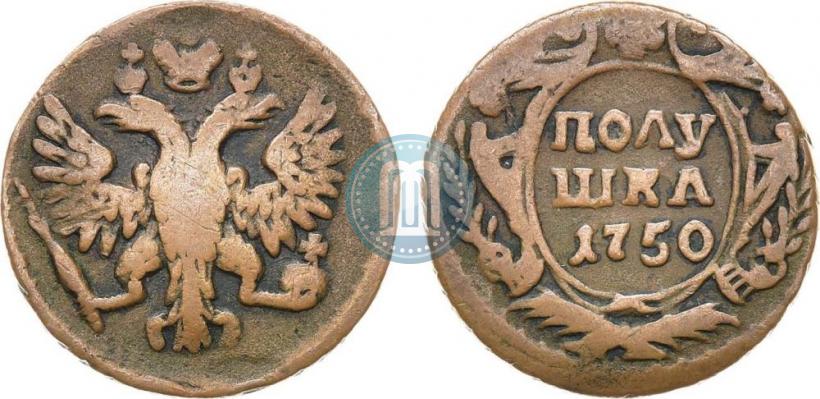 Фото Полушка 1750 года  