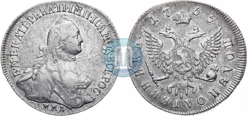 Фото Полуполтинник 1765 года ММД-EI-Т.I. 