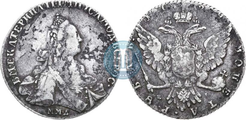 Фото 1 рубль 1769 года ММД-EI 