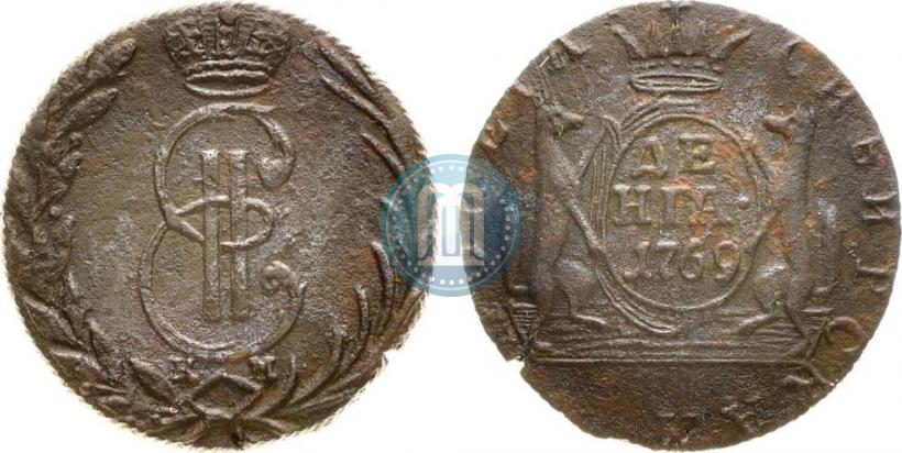 Фото Денга 1769 года КМ 