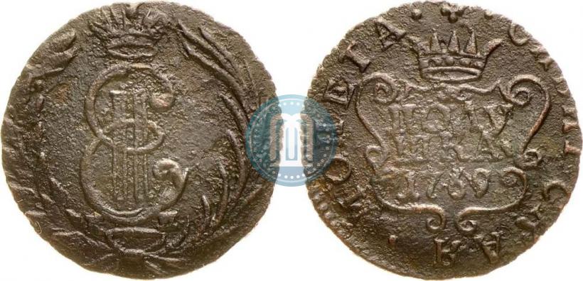 Фото Полушка 1769 года КМ 