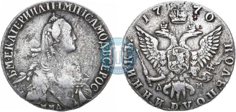 Фото Полуполтинник 1770 года ММД-ДМ 