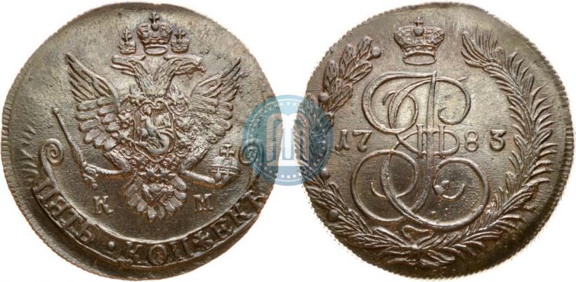 Picture 5 kopecks 1783 year КМ 