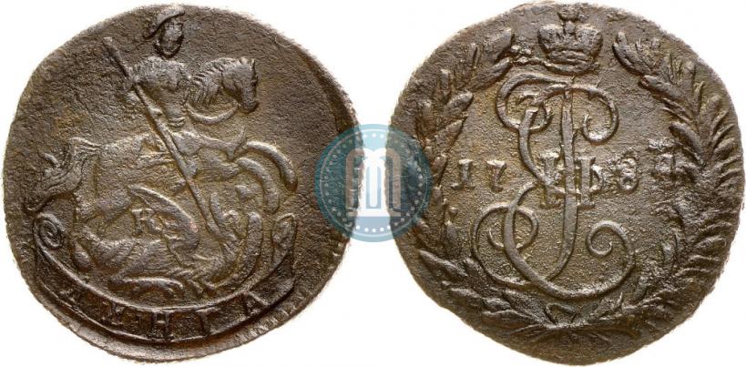 Фото Денга 1784 года КМ 