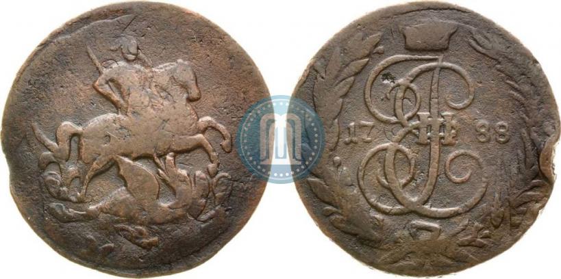 Picture 1 kopeck 1788 year ММ 