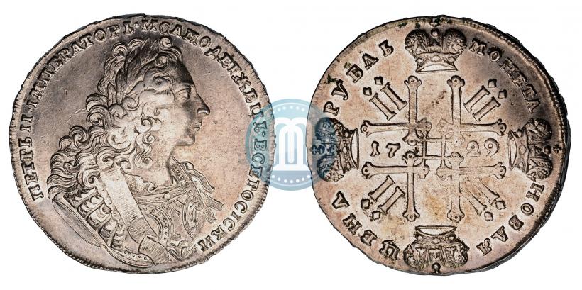 Фото 1 рубль 1729 года  "Тип 1729"