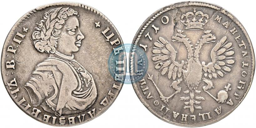 Picture Poltina 1710 year  "Portrait of 1707"