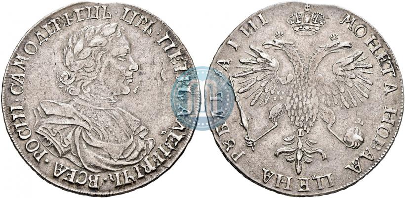 Picture 1 rouble 1718 year OK-L 