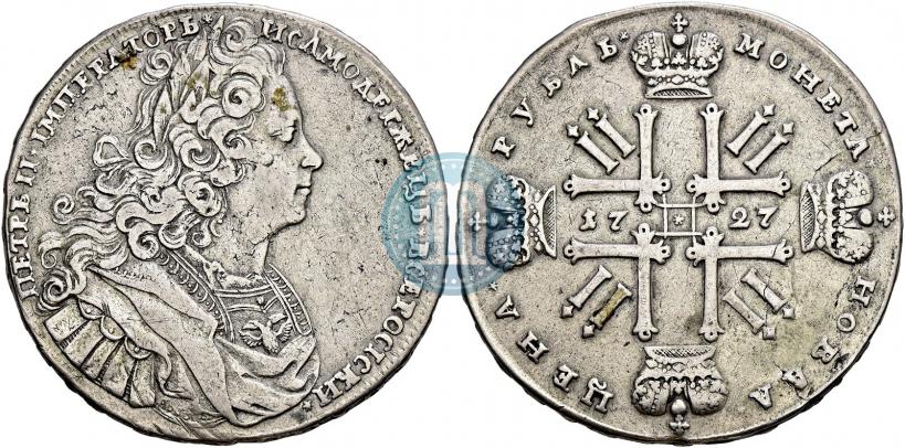 Picture 1 rouble 1727 year  "Moscow type"