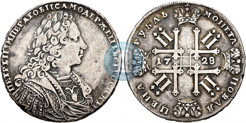 Picture 1 rouble 1728 year  "Type of 1728"