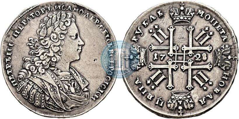 Фото 1 рубль 1728 года  "Тип 1728"