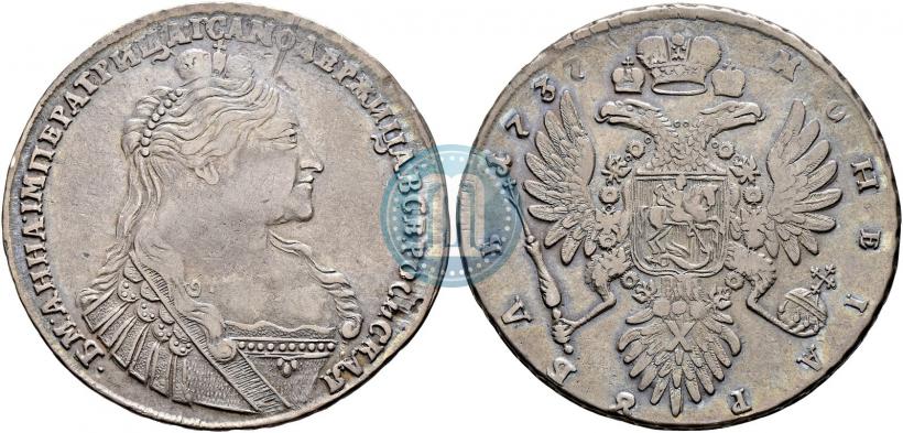 Фото 1 рубль 1737 года  "Тип 1735 года"