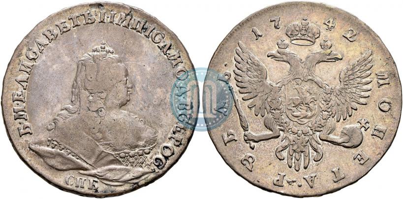 Picture 1 rouble 1742 year СПБ 