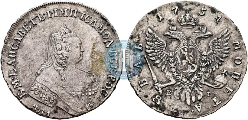 Picture 1 rouble 1752 year ММД-Е 