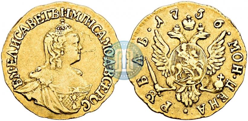 Picture 1 rouble 1756 year  