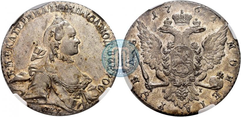 Picture 1 rouble 1764 year СПБ-ЯI 