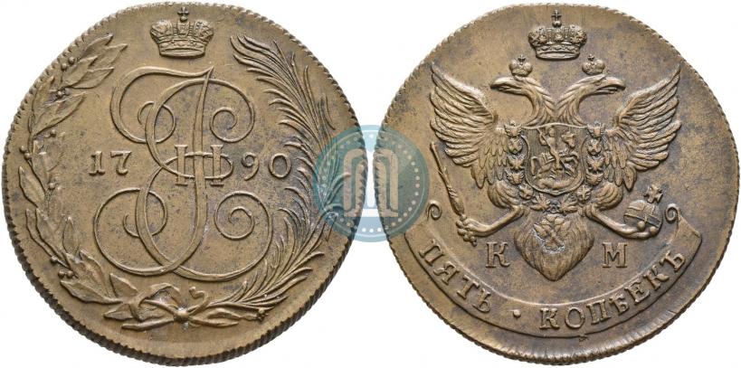 Picture 5 kopecks 1790 year КМ 