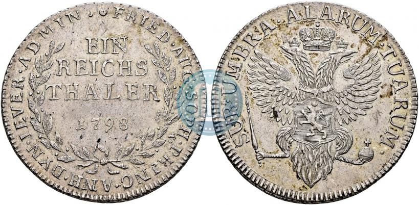 Picture Ein reichsthaler 1798 year  "Dutchy of Jever"