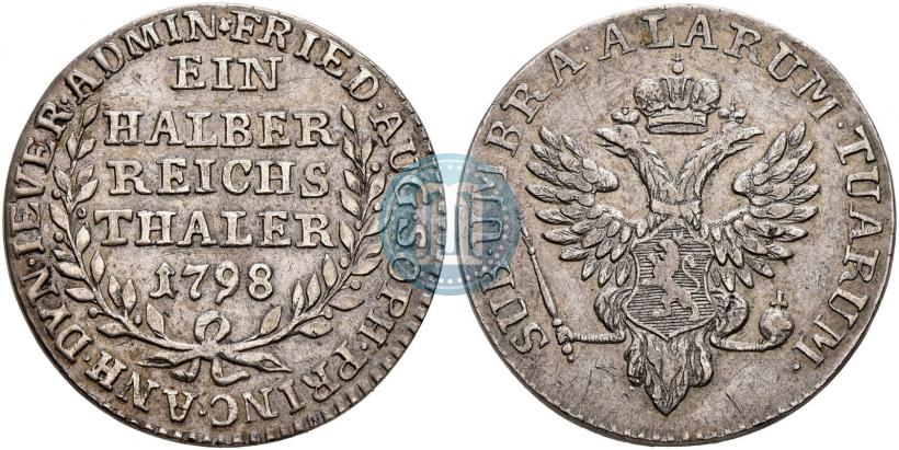 Picture Ein halber reichsthaler 1798 year  "Dutchy of Jever"