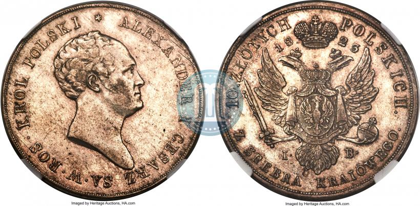 Picture 10 złotych 1823 year IB 