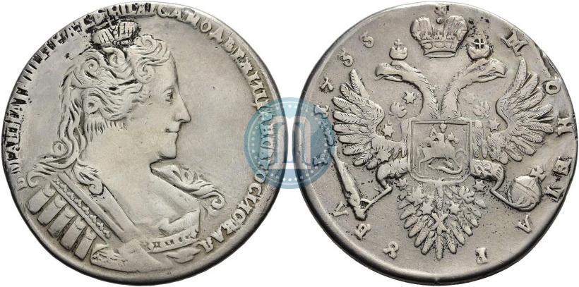 Picture 1 rouble 1733 year  