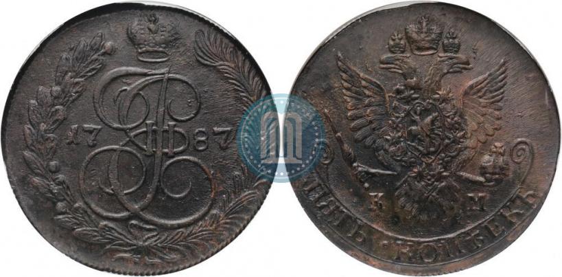 Picture 5 kopecks 1787 year КМ 
