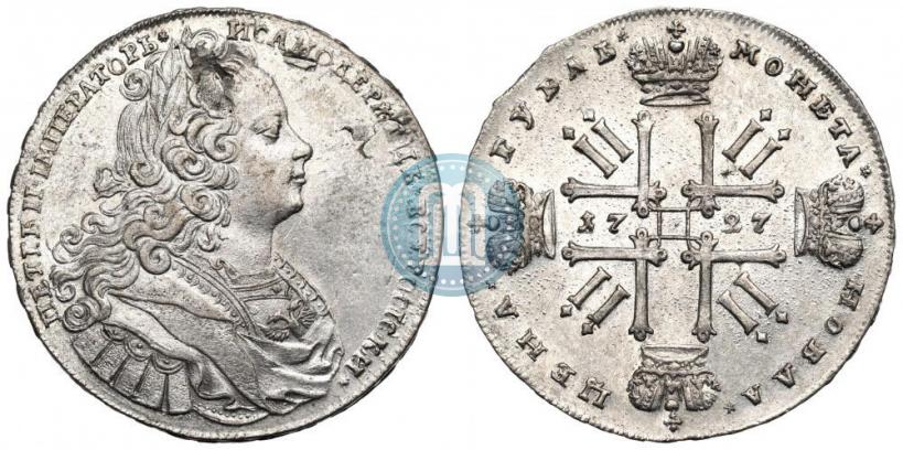 Picture 1 rouble 1727 year  "Moscow type"