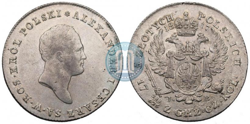 Picture 5 złotych 1817 year IB 