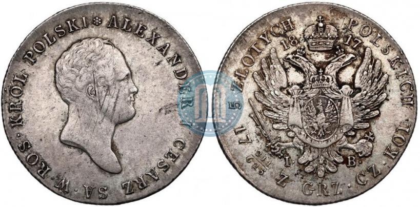 Picture 5 złotych 1817 year IB 