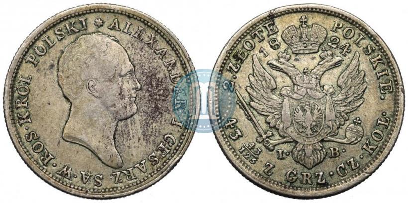 Picture 2 złote 1824 year IB 