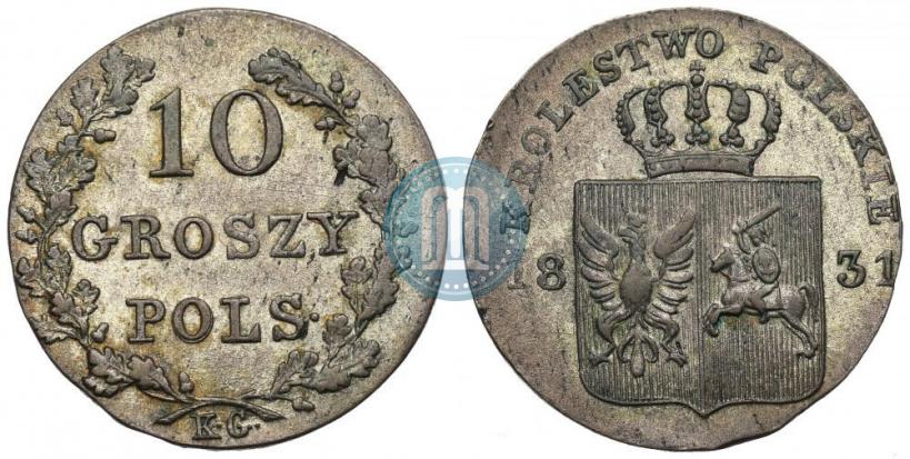 Picture 10 groszy 1831 year KG "Polish uprising"